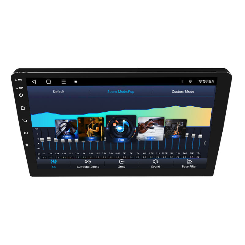 Universal slim body 10-inch touch screen stereo Auto radio multimedia player front and car radio screm