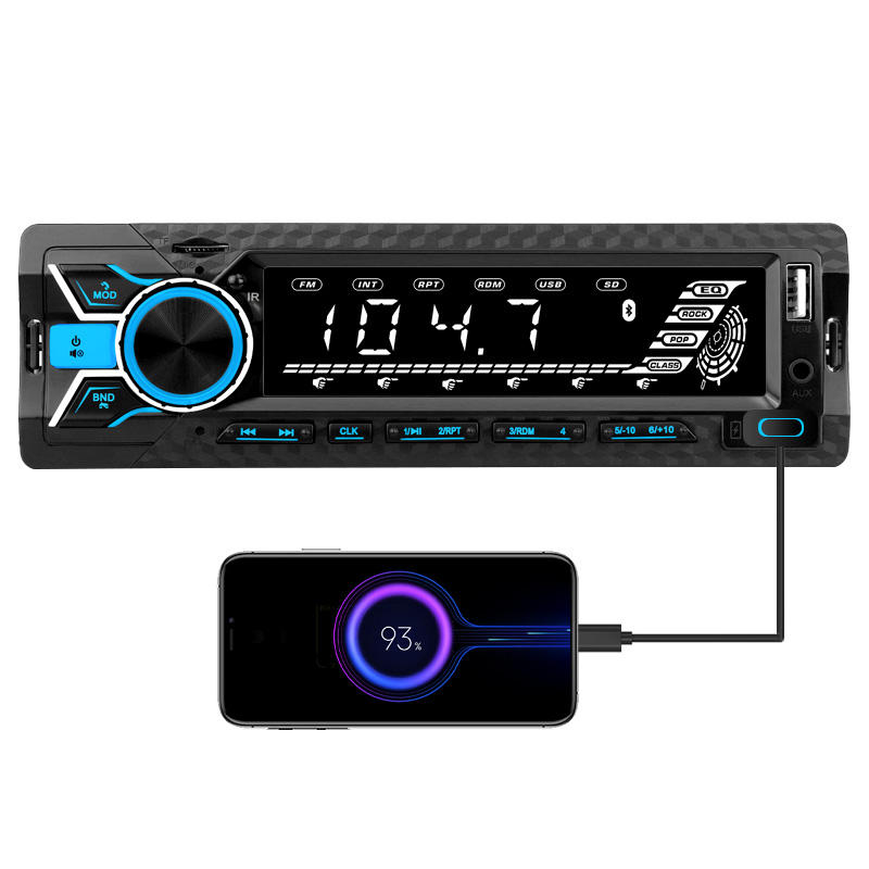 STC Car Receiver Mp3 1 Din LCD Screen Car Stereo with DSP 12V Rc Voice Control Car Android Radio Player