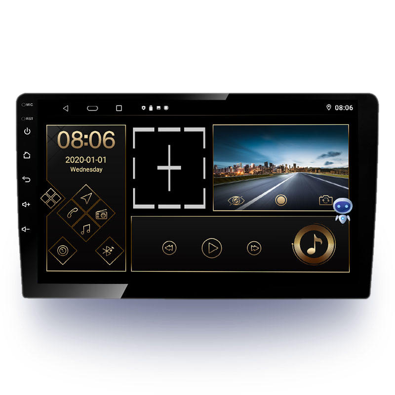 1 Din 10 Inch Gps Navigation Multimedia Video Dvd Player Headunit Universal Touch Screen Android Auto Radio