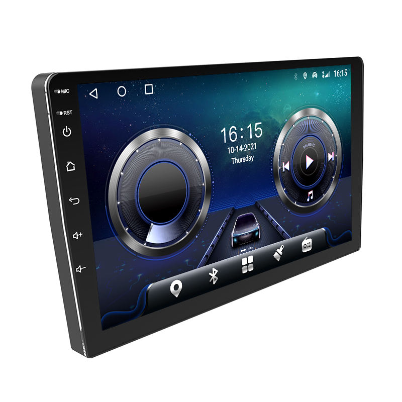 9/10 inch Android car monitor slim body automatic car radio player with front and rear dual dvr
