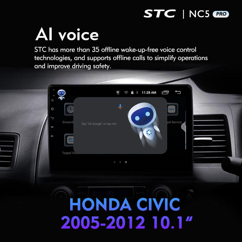 Best Sell 9inch 2.5D Touch Android 10 Good Display High Resolution Navigation IPS Adjustable Screen for CIVIC2011 Car Video